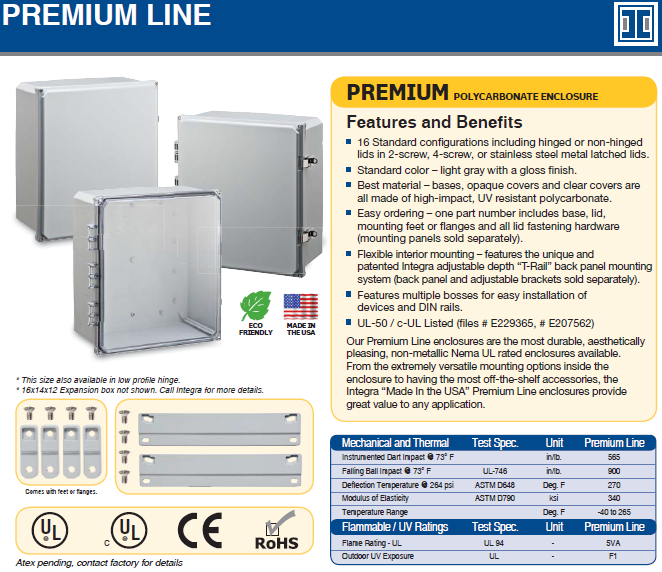 Integra Enclosures Premium Line